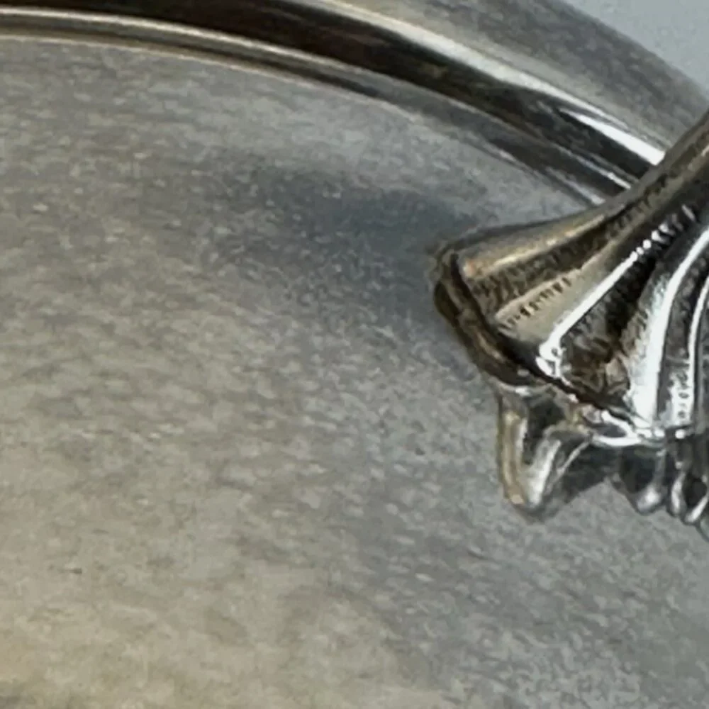 Vintage Sheffield Silver Co Ice Bucket Pineapple Lid Glass Liner MCM Silverplate